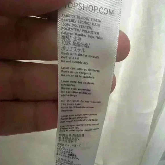 TopShop PJ top 100% Polyester size 12 - Picture 3 of 4